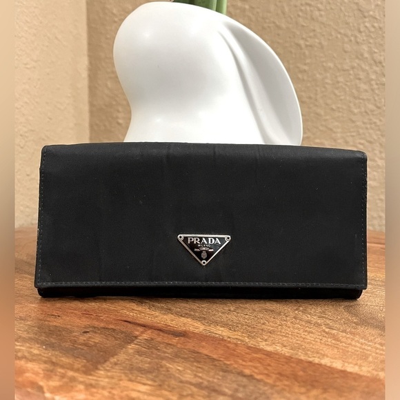 PRADA BIFOLD NYLON WALLET - Picture 1 of 15